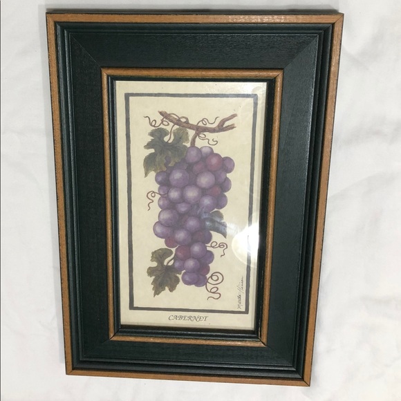 Martha Hinson-Cabernet-Wine Grapes Framed Artwork - Picture 4 of 8
